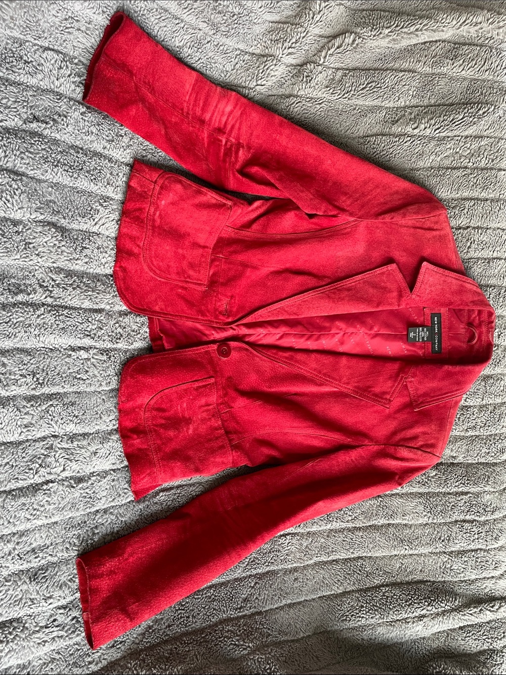 New York & Company Red Women’s Blazer Jacket